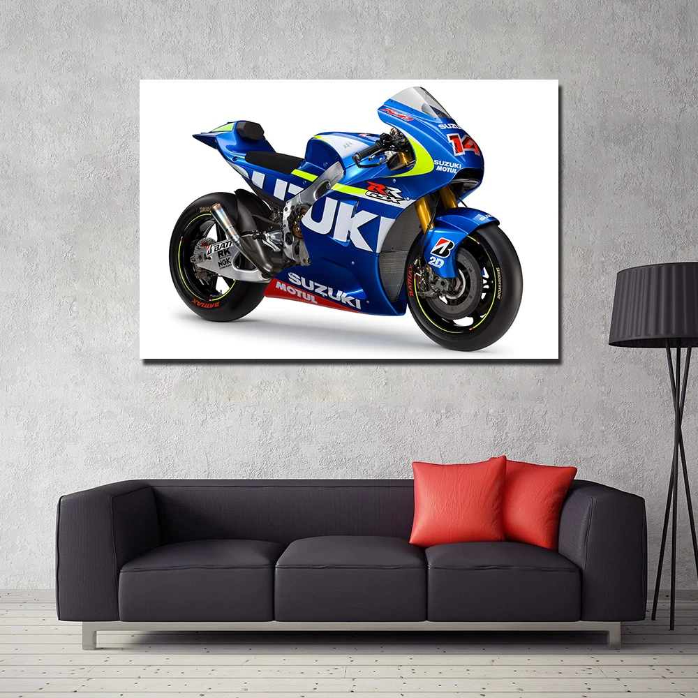 Suzuki GSX RR Super Motorcycle Poster Canvas Paintings Wall Art Pictures Prints for Living Room Home Decor