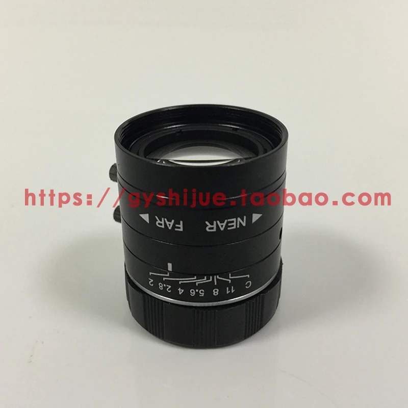 Industrial Lens 8mm C Interface 1/1.8 HD Non-distortion FA Focusing Lens Large Depth of Field Machine Vision