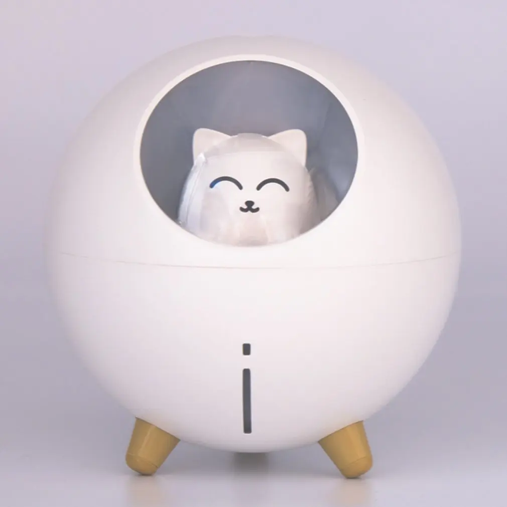 Silent Cartoon Planet Cat Ultrasonic Ultra-Quiet USB Cute Cool Mist Mini Humidifier For Kids Nursery Bedroom