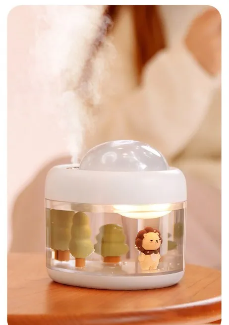 LED Starry Sky โปรเจคเตอร์500ML3 In One Mini Landscape Humidifier USB ชาร์จบรรยากาศ Night Light บ้านตกแต่งตารางโคมไฟ