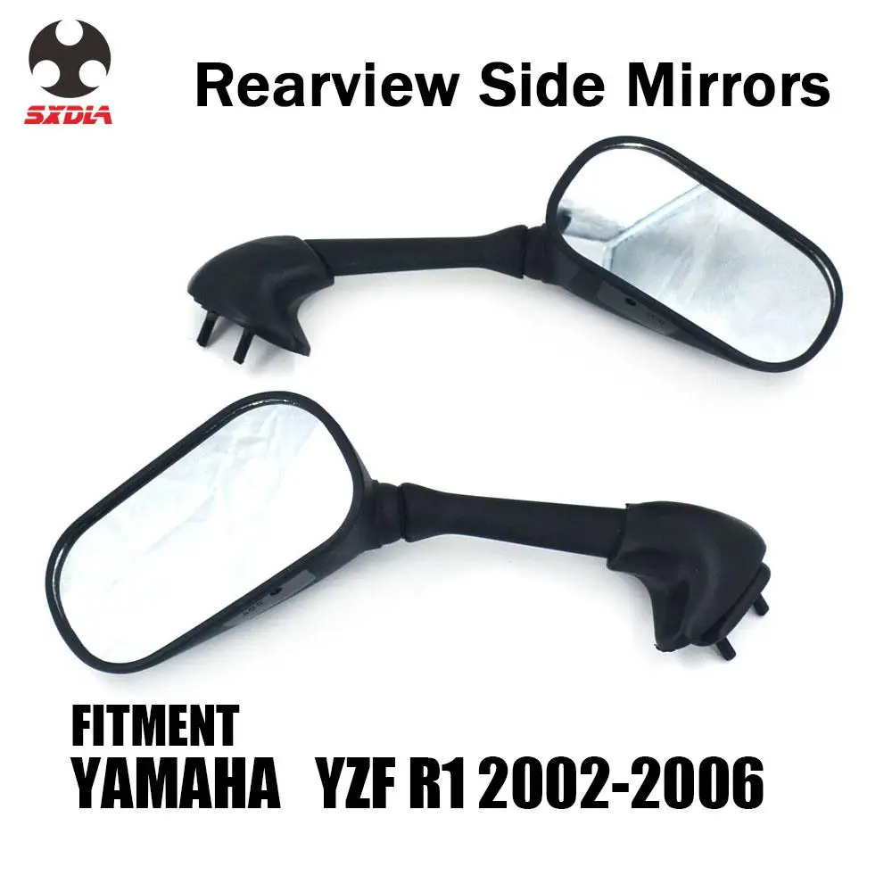 Motorcycle Rear Side Rearview Mirror Rear View For YAMAHA YZF R1 YZFR1 YZF-R1 2002 2003 2004 2005 2006