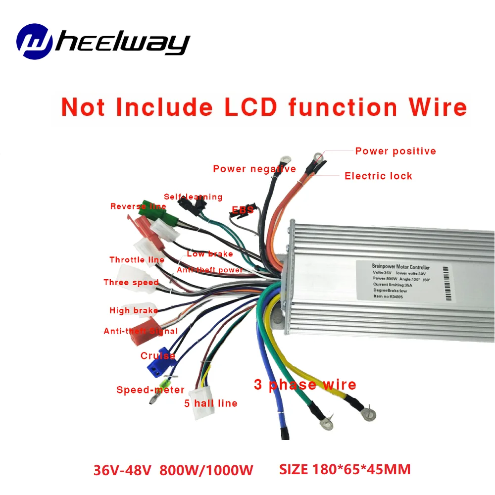 Controller motore elettrico Brushless BLDC, 36V, 48V, 800W, 1000W, Scooter, bicicletta elettrica