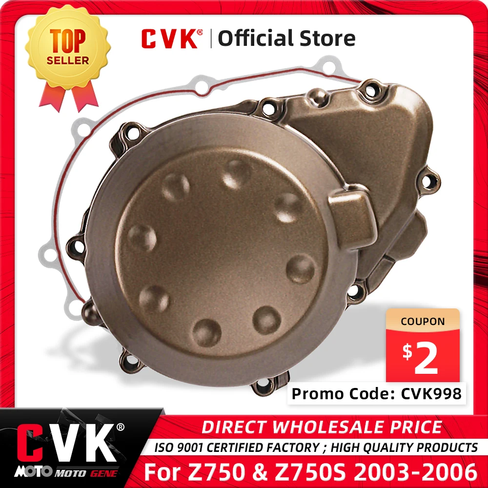 CVK Engine Cover Motor Stator Cover CrankCase Generator Coil Side Shell Gasket For KAWASAKI Z750 Z750S 2003 2004 2005 2006 NINJA