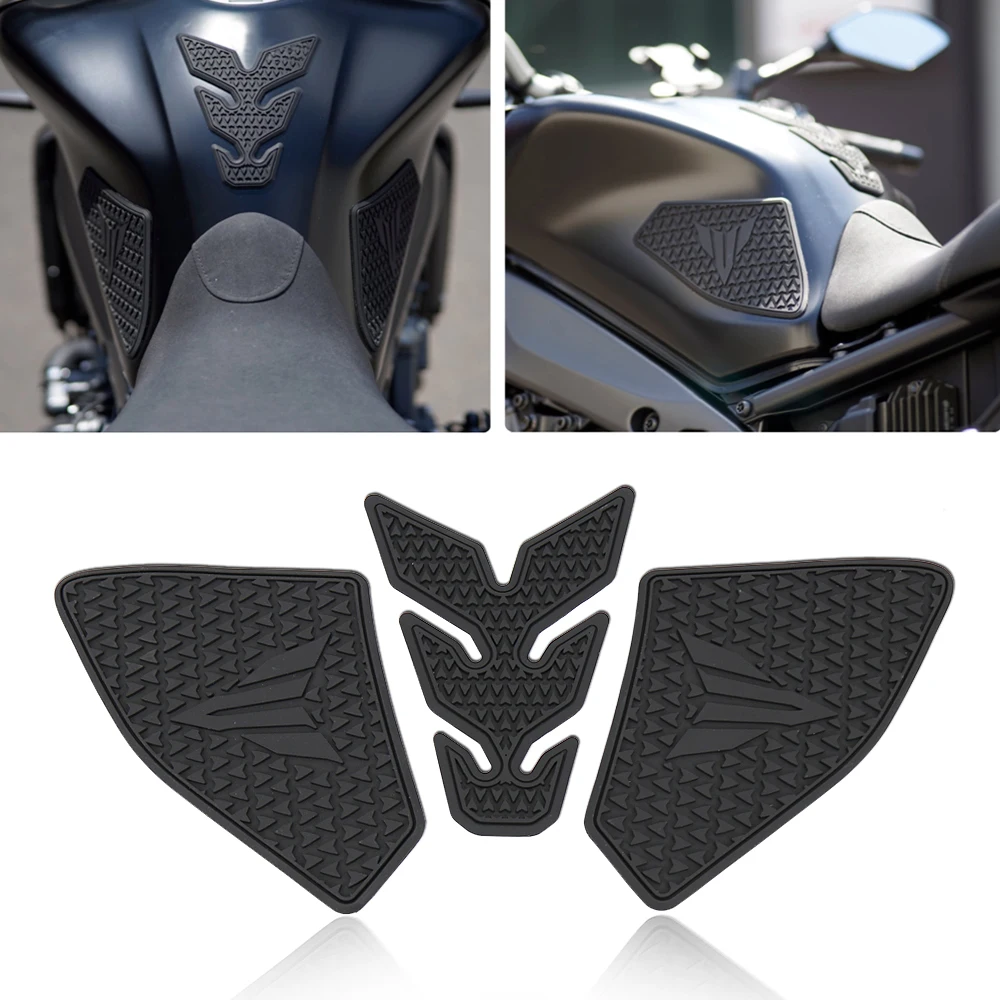 NEW Motorcycle For Yamaha Non-slip Side Fuel Tank Stickers Waterproof Pad Rubber Sticker For MT-09 MT09 MT 09 2021 -