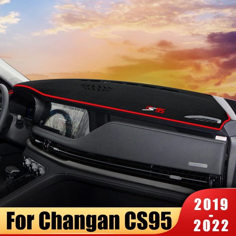 For Changan CS95 2019 2020 2021 2022 2023 Car Dashboard Cover Sun Shade Avoid Light Pad Carpets Mat Anti-UV Case Accessories