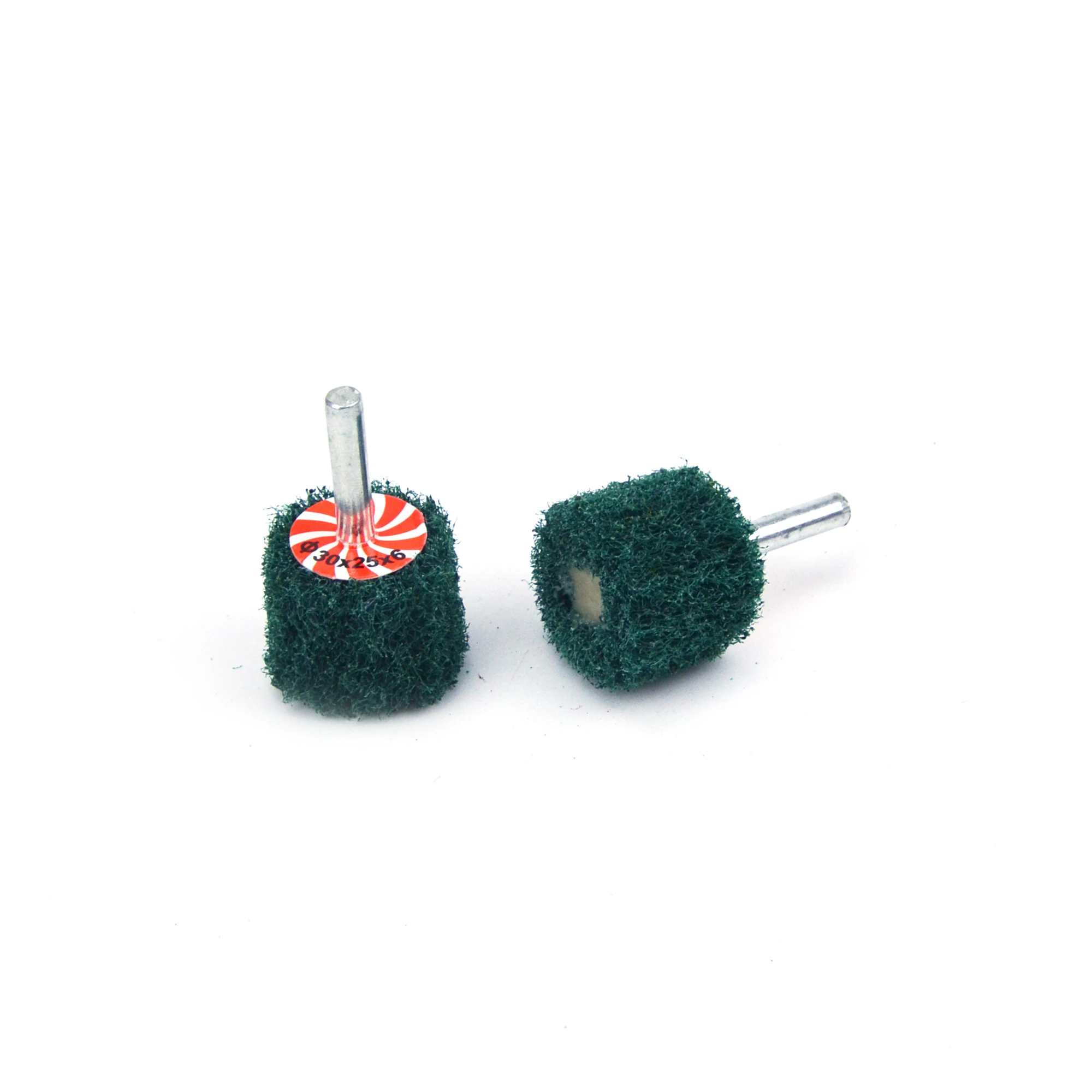 Cabezal de pulido de fibra de nailon, ruedas de pulido de aleta para herramientas eléctricas, accesorios, vástago de 6mm, grano 120 320, 30mm x 25mm, 4 Uds.