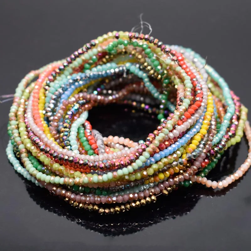 1x2mm Approx 162pcs Seed Beads red Crystal Glass Beads Charms Spacer Beads For Jewelry Making DIY Wholesale