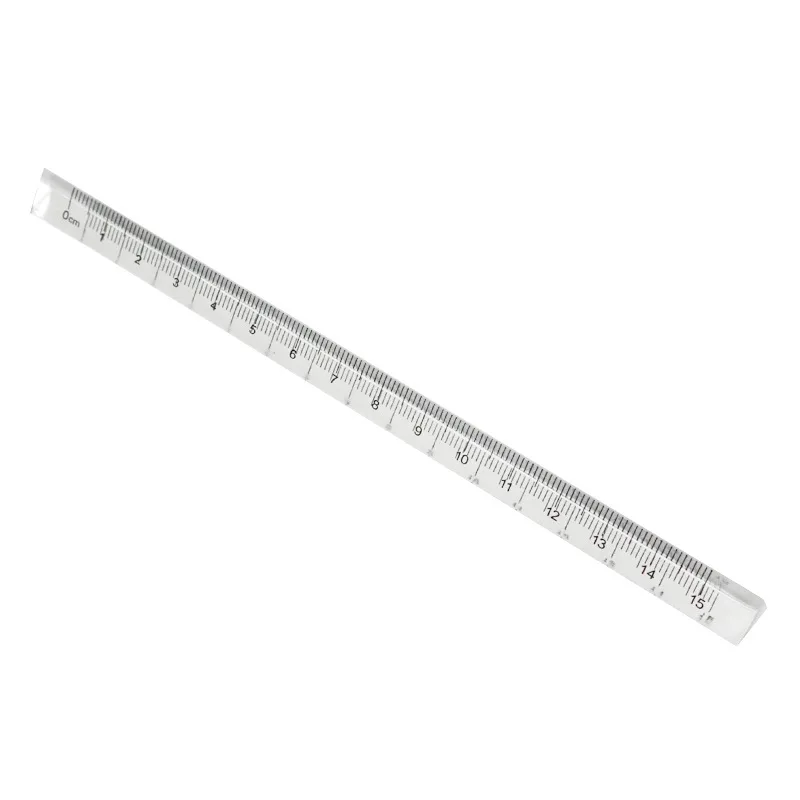 15cm Acrylic Three Edges Straight Ruler Transparent Clear Scale for Drawing Measure Office School Student Supplies F690