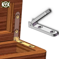 100pcs/lot High-grade zinc alloy hinge hinges for jewelry boxes wholesale price Equipped with screw Popular Chinese products 058