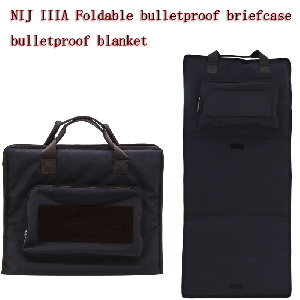 

Folded Shield Bulletproof Ballistic Body Armor Safe Bag Nij Iiia Plate Insert Portfolio Tactical Concealed Briefcase