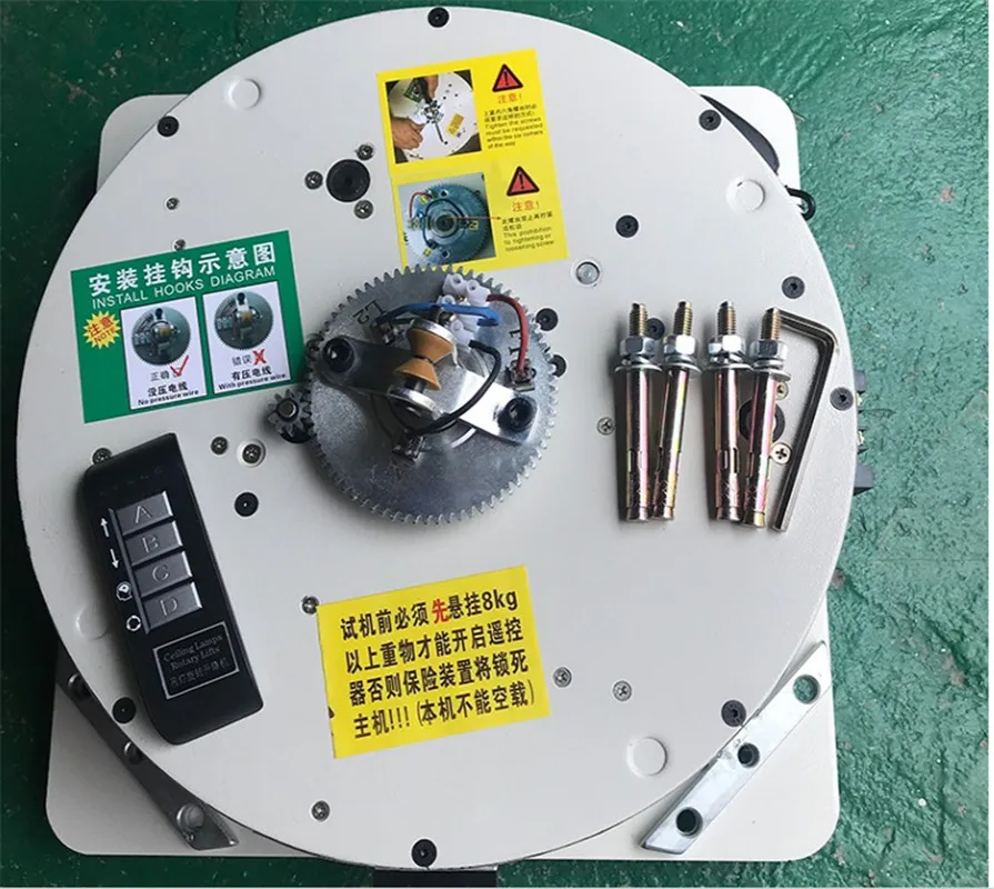 220/110V リモコンシャンデリアリフターリビングルームヴィラ照明リフター電気家庭用ライトリフティングシステム 50/100/100 キロ