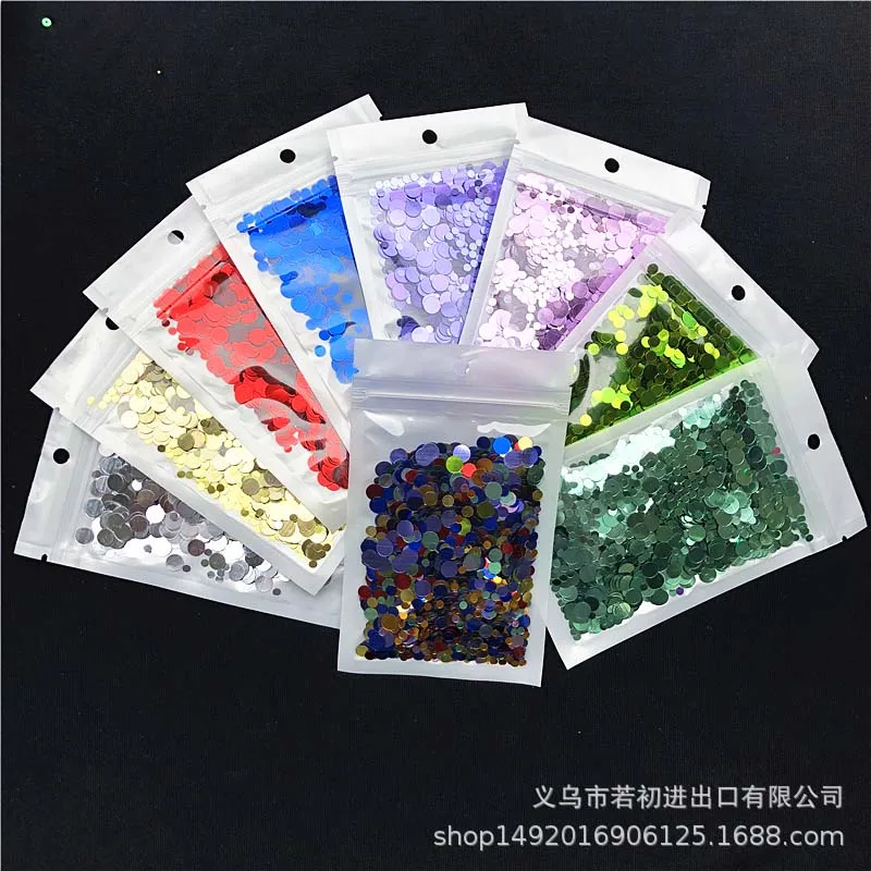 Mixed 3 mm 6 mm dot nails sequins PVC bulk sequins bag decorative pieces throwing confetti 10g