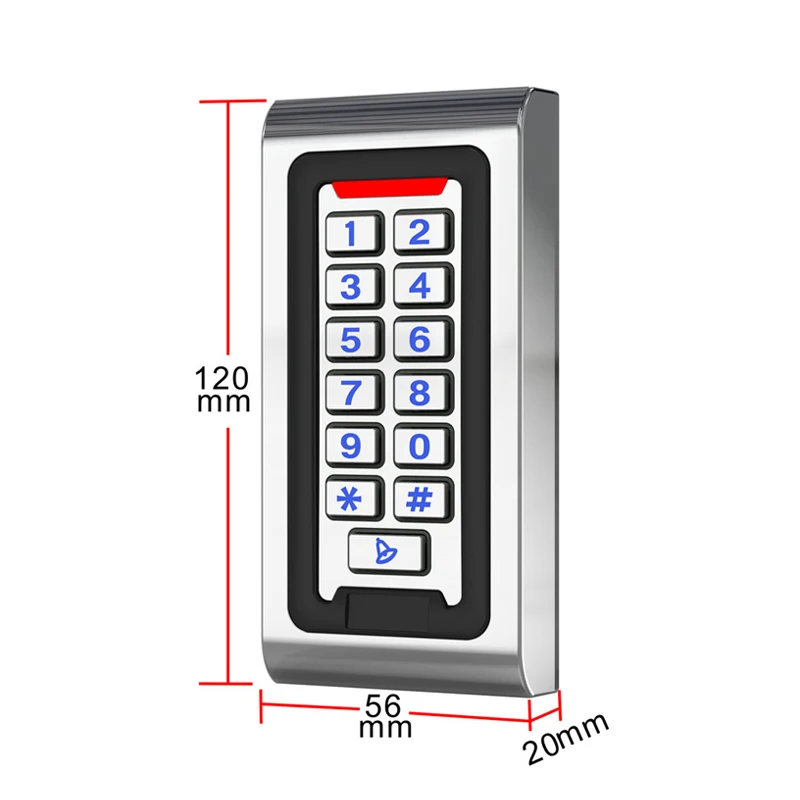 New WIFI Tuya APP IP68 Waterproof  Metal Keypad RFID Card Door Access Control Standalone Access Controller System Smart Device