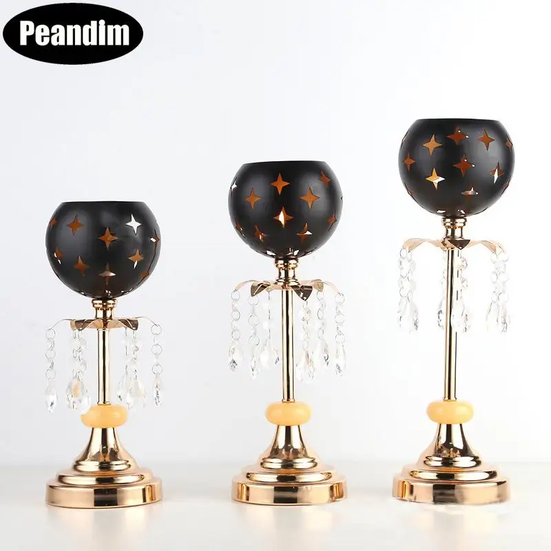 

PEANDIM Candle Holder Wedding Candelabra Centerpieces Decoration Event Party Tabletop Candlestick Luxury Stand Home Decoration