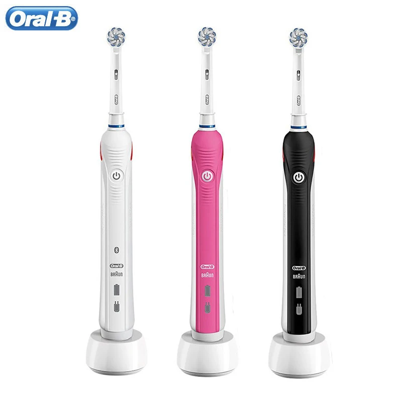 

Oral B Electric Toothbrush Adult Pro2000 3D Sonic Toothbrushes Smart Pressure Sensor Remove Stain Gum Care Oral Hygiene Braun