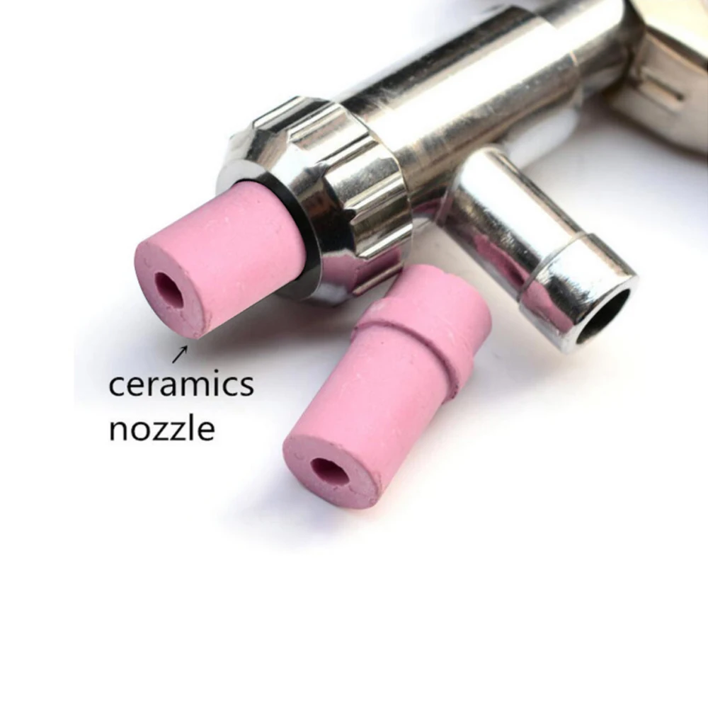 7Pcs Abrasive Air Sand Blasting Gun kit 1 ceramic nozzle 1 steel nozzle 1 Sand Suction Pipe Industrial Sandblaster Gun