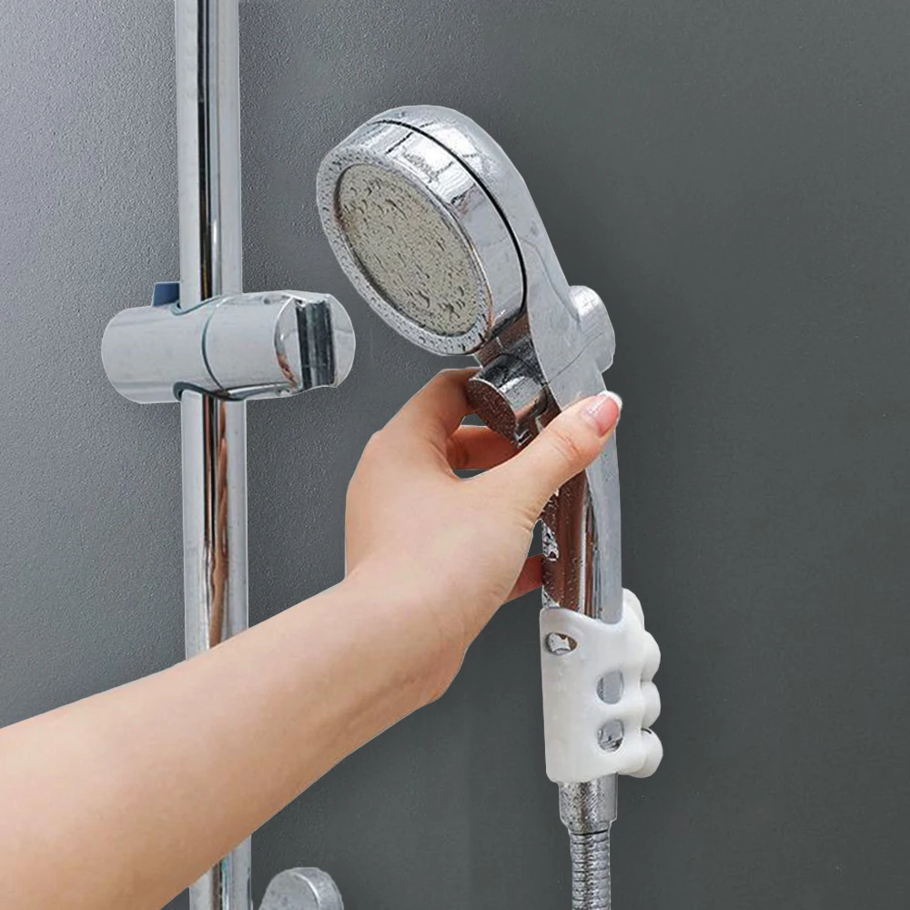 Removable Bracket Suction Cup Silicone Shower Head Holder Wall Mount Shower Adjustable Holder Shelf Rack Bathroom Accessories