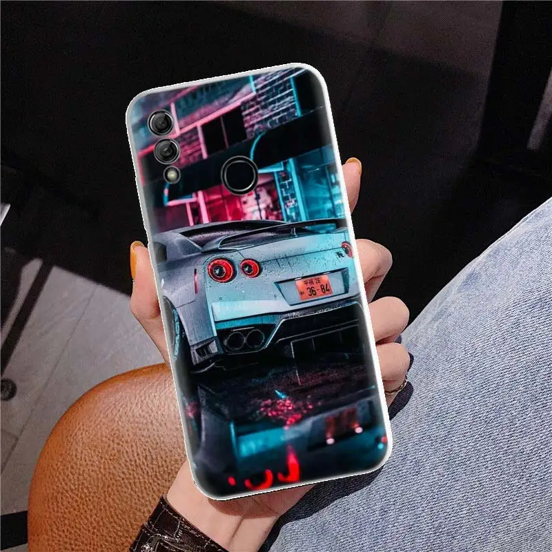 GTR Sport Car JDM Cover Phone Case For Huawei Y5 Y6 Y7 Y9S P Smart Z 2019 Honor 10 Lite 9 20 9X 8S 8X 8A Pro 7A 7X Coque