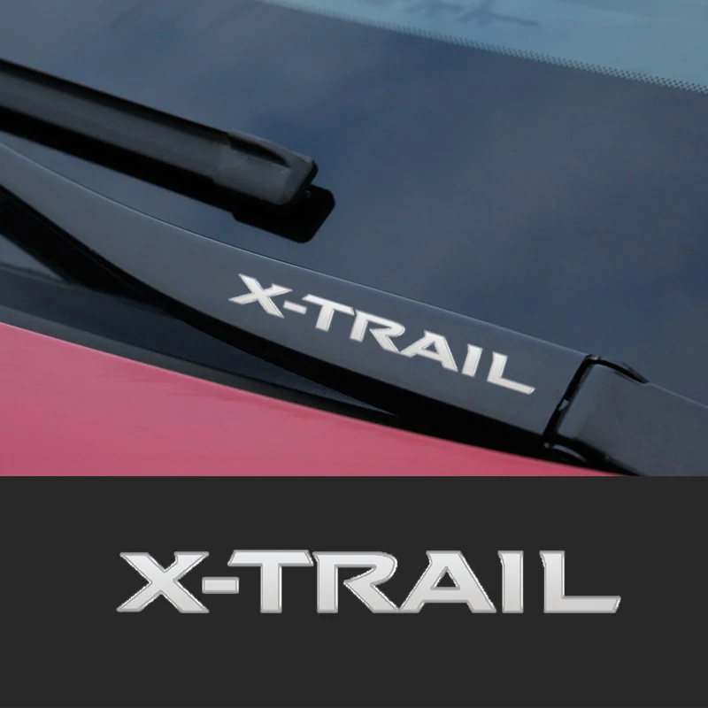 Auto Window Wiper Decor Car Stickers Metal Decals Accessories For Nissan X-TRAIL XTRAIL T30 T31 T32 2013-2019 Car Styling