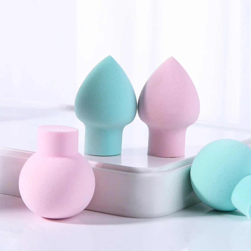 2ชิ้น/เซ็ตนุ่ม Hydrophilic ฟองน้ำแป้งพัฟแต่งหน้าพัฟเครื่องสำอางค์สำหรับสุภาพสตรีคอนซีลเลอร์ BB ครีมพัฟ