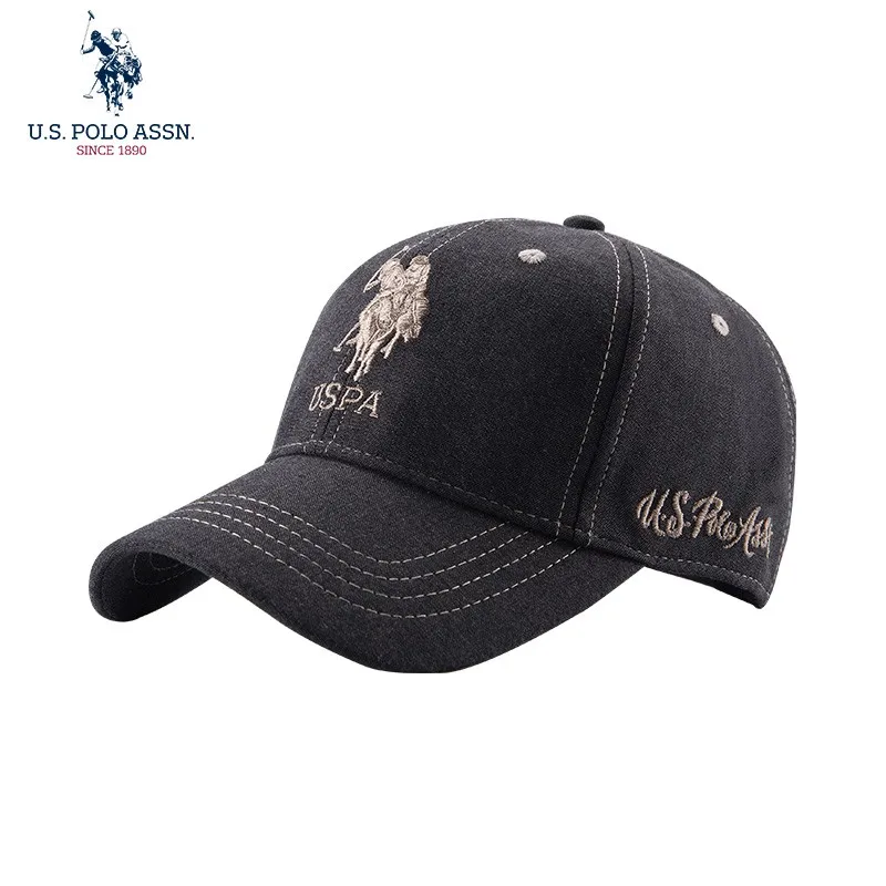 U.s. Polo Assn.2024-Casquettes de Baseball pour Couple, Quatre Couleurs, Logo Brodé, Chapeaux Ajustables en Coton, pour Homme et Femme, Nouvelle