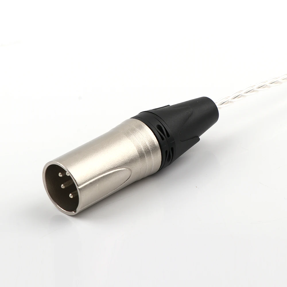 7N OCC HIFI 4pin XLR zbalansowany męski na 4.4mm 4pins żeński Adapter Audio kabel 4.4mm do XLR zbalansowana wtyczka kabla