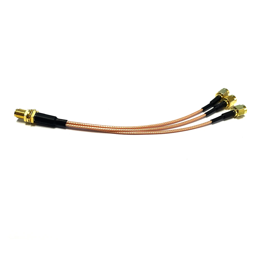 

SMA Female Nut to 3X SMA Male Plug 1 in 3 Splitter Combiner Pigtail Cable RG178 15CM 6" for Wifi Router Antenna NEW