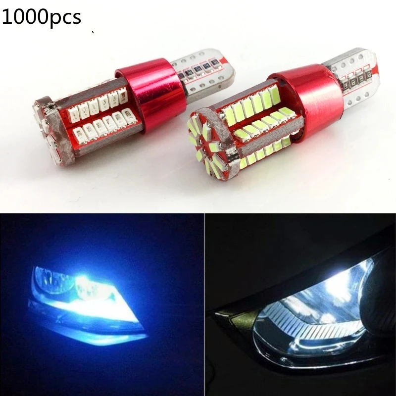 1000PCS T10 3014 57LED Car Clearance Lights 57 SMD Bulbs CanBus Auto DC12V Car License Plate Lamp Super Bright