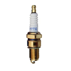 F7TC Spark Plug Generator Spark Plug Gold-plated for Four-stroke Chainsaw, High Temperature Resistance