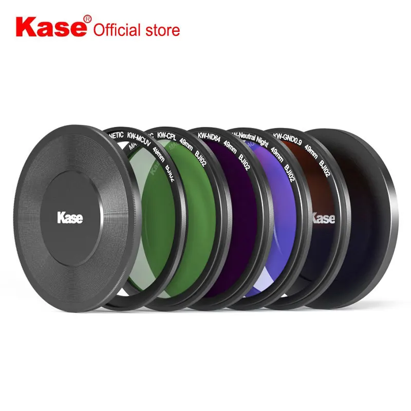 Kase 49mm Wolverine Magnetic MCUV / CPL / ND / GND / Natural Night Filter with Adapter Ring