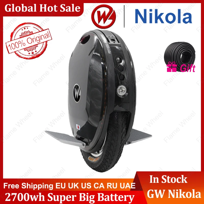 

2021 Gotway Nikola Plus Electric Unicycle 100V 2700WH 1800WH Max Speed 60km/h Max Mileage 230km Monowheel E-Wheel