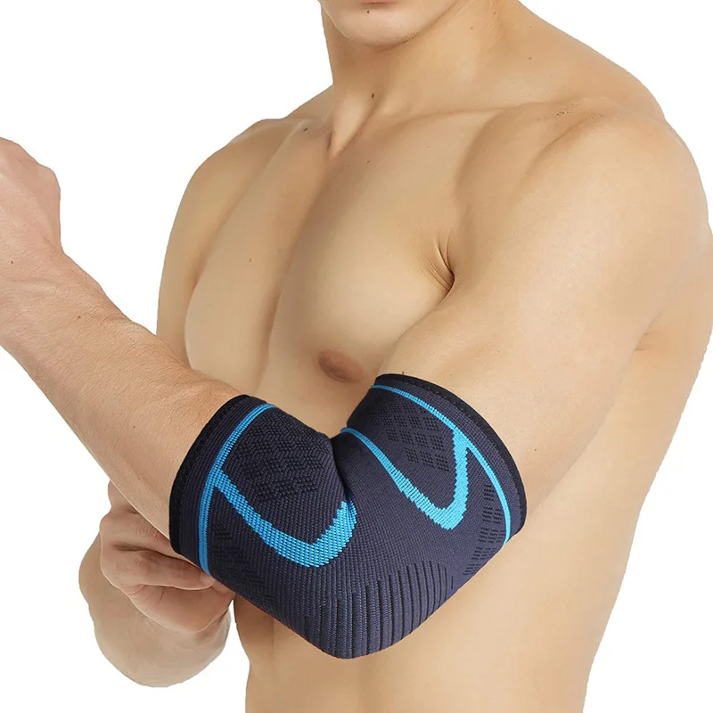 1PCS Elbow Support Elastic Gym Sport Elbow Protective Pad Absorb Sweat Sports Basketball Arm Compress Sleeve Joint Support Brace