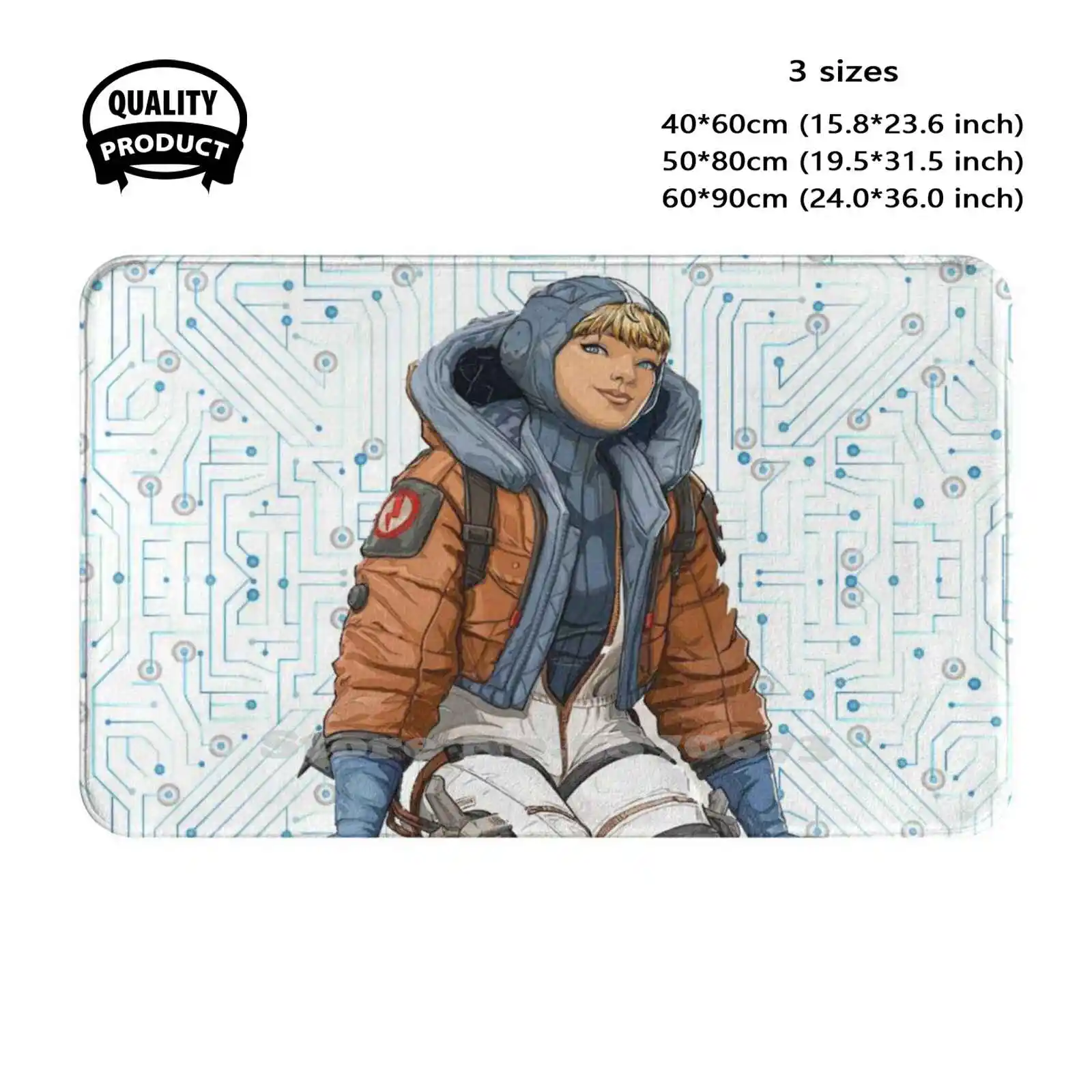 

Wattson Apex Static Soft Cushion Home Carpet Door Mat Car Rug Apex Legends Characters Apex Rampart Apex Legend Rampart Apex