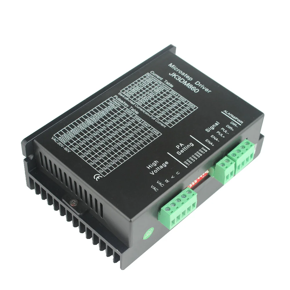 

Digital AC 20V-80V 3 Phase Stepping Motor Controller 86mm Stepper Motor Driver JK3DM860