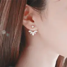 Korean Crystal Flower Earrings #4