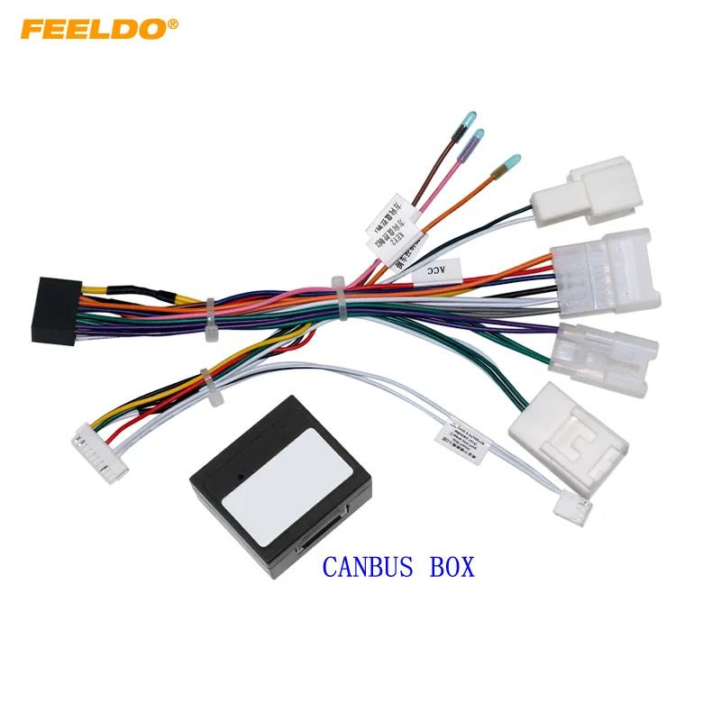 

FEELDO Car Stereo 16pin Wiring Harness With Canbus Box For Lexus RX 300(00-03) Head Unit Stereo Equipped With Navigation System