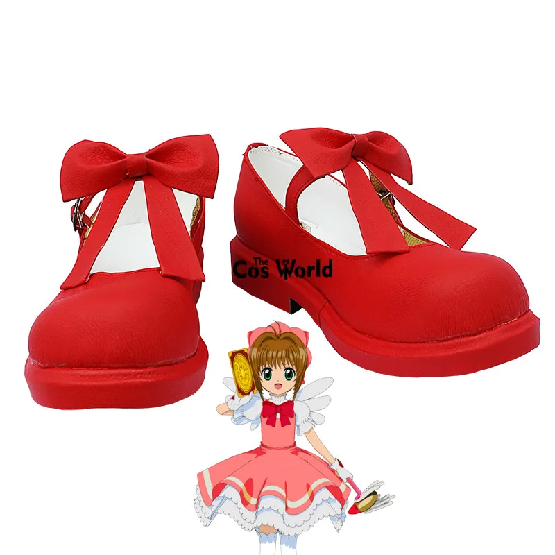 Cardcaptor Sakura Kinomoto Sakura Lolita Anime Customize Cosplay Flat Shoes