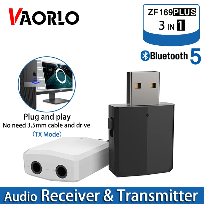 Bluetooth 5.0 Audio Adapter 3-in-1
