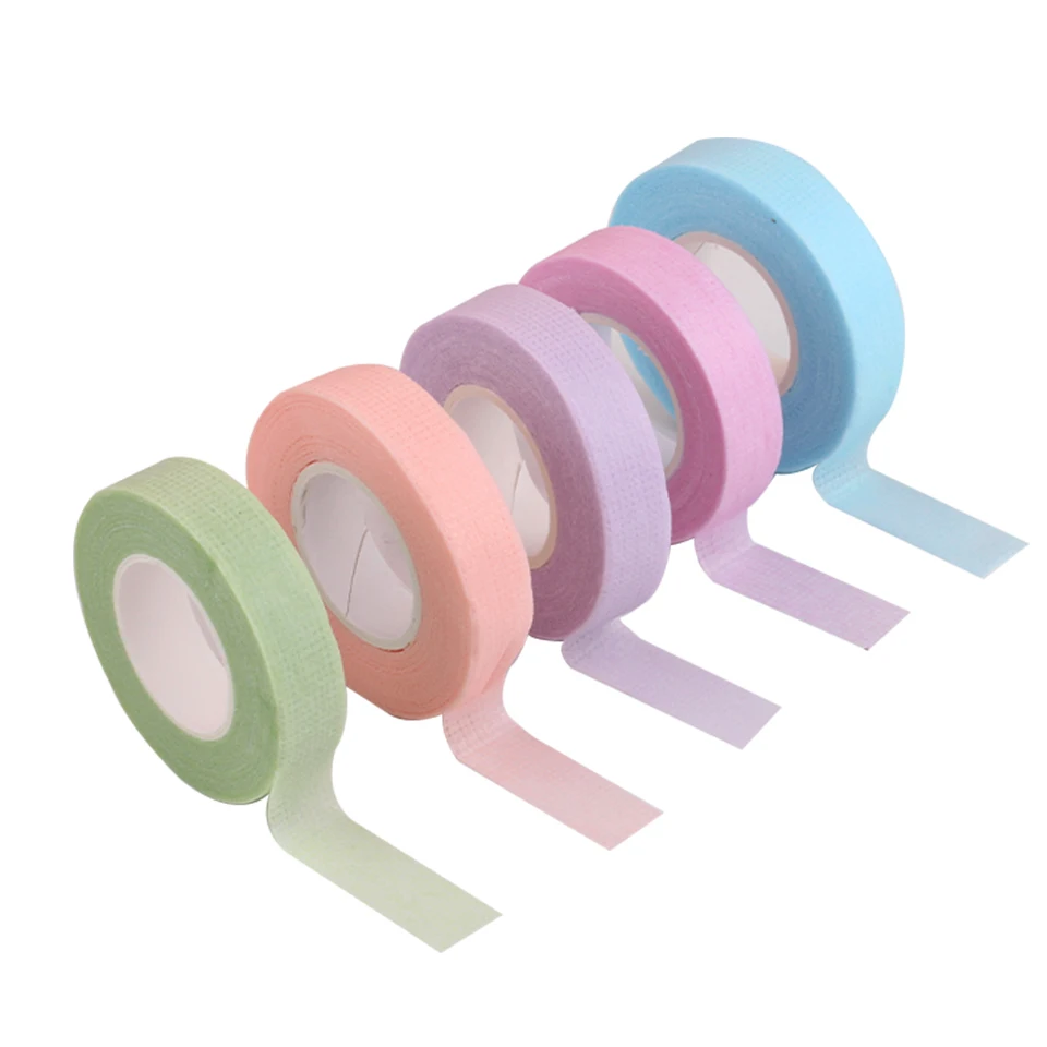 NEWCOME Eyelash Extension Tape Transparent Storage Cutter Colors Tapes Cutter Split Grafting Eyelashes Medical Tape Makeup Tools