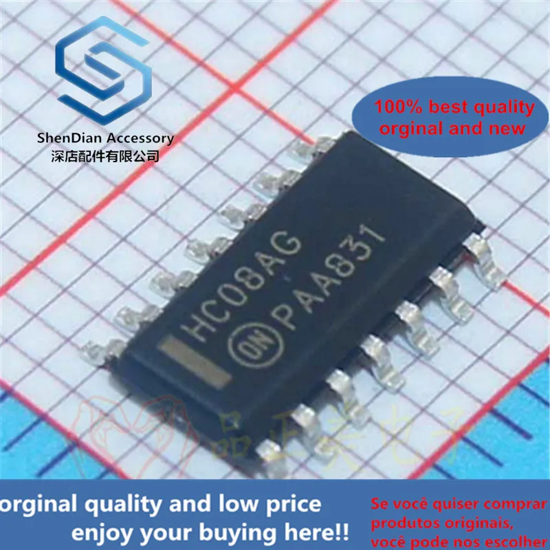 

20pcs only orginal new MC74HC08ADR2G 74 series logic IC chip