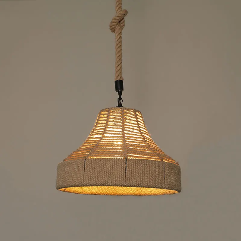 

Hemp Rope Pendant Light Vintage Loft Industrial Hanging Lamp for dining room Kitchen Home Light Fixtures Decor Luminaire