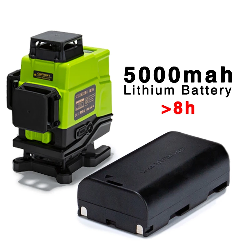 Clubiona 4D German Laser Core Floor and Ceiling Green Lines Remote control Laser Level With 5000mahs Li-ion battery