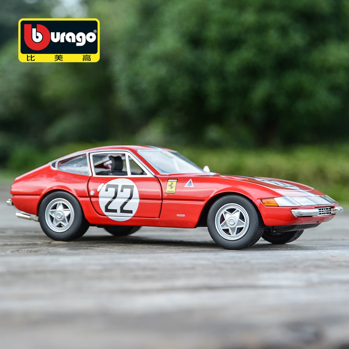 

Bburago 1:24 Ferrari 365 GTB4 COMPETIZIONE 1A SERIE Alloy Luxury Vehicle Diecast Cars Model Toy Collection Gift