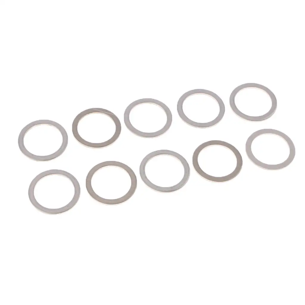 10Pcs 18 ID 24mm OD Oil Drain Plug Crush Washers Gaskets Aluminum Alloy For Toyota for Lexus