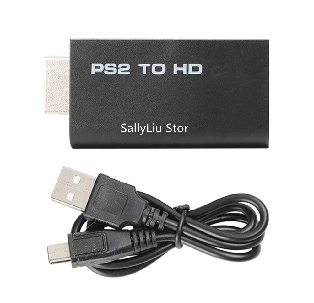 For PS2 to HDMI-compatible Adapter to Display Port Male Female Converter Cable Adapter Audio Connector for HDTV PC Play