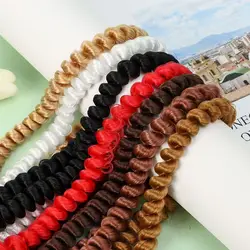 1 Meter High Quality Screw Curly Hair Extensions for All Dolls DIY Hair Wigs Heat Resistant Fiber Hair Wefts Accessories toys