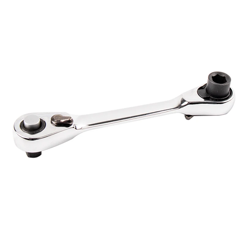 1/4"Mini Ratchet Wrench Batch Head Handle Small Fly Socket Wrench Double-Ended Torque Wrench Spanner Hand Repair Tools
