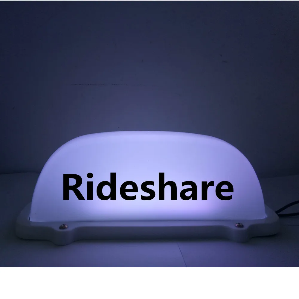 Rideshare Car Light Waterproof 12V LED Top Light with 3Meter Cigarette Lighter Plug Line Magnetic Base