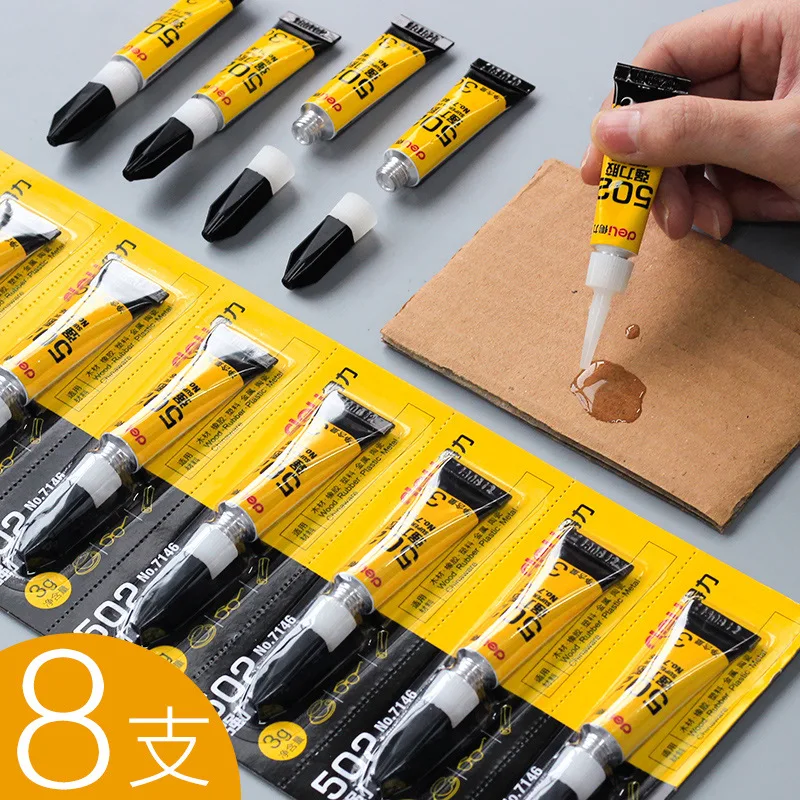 Strong 502 fast paste curing plastic cermet wood rubber adhesive liquid glue instant adhesive