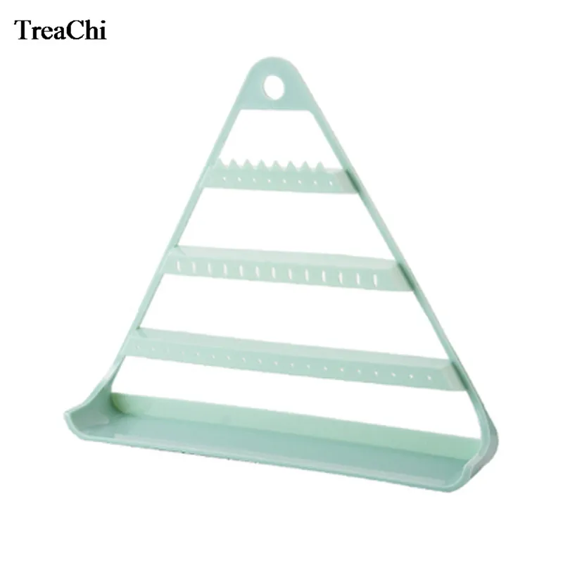 

Creative Earring Ring Jewelry Storage Hanging Rack Triangle Lady's Room Jewelry Organizer Expositor Necklace Watch Holder Stand